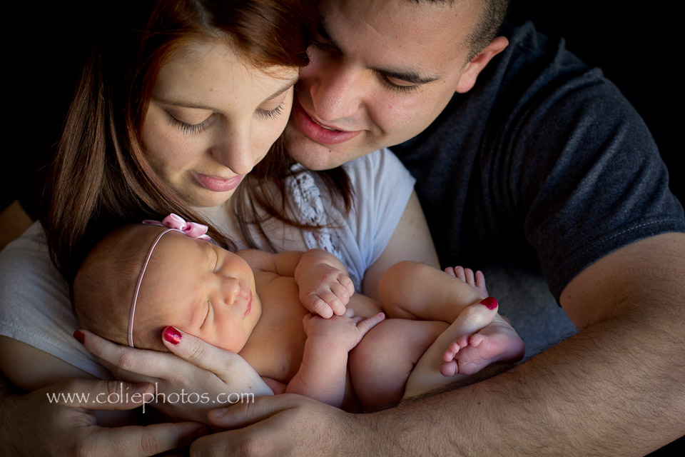 Newborn with parents